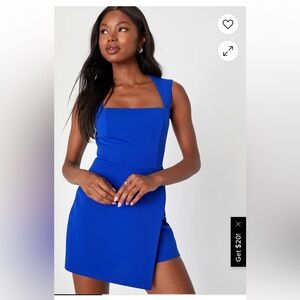 Elegant Blue Sleeveless romper